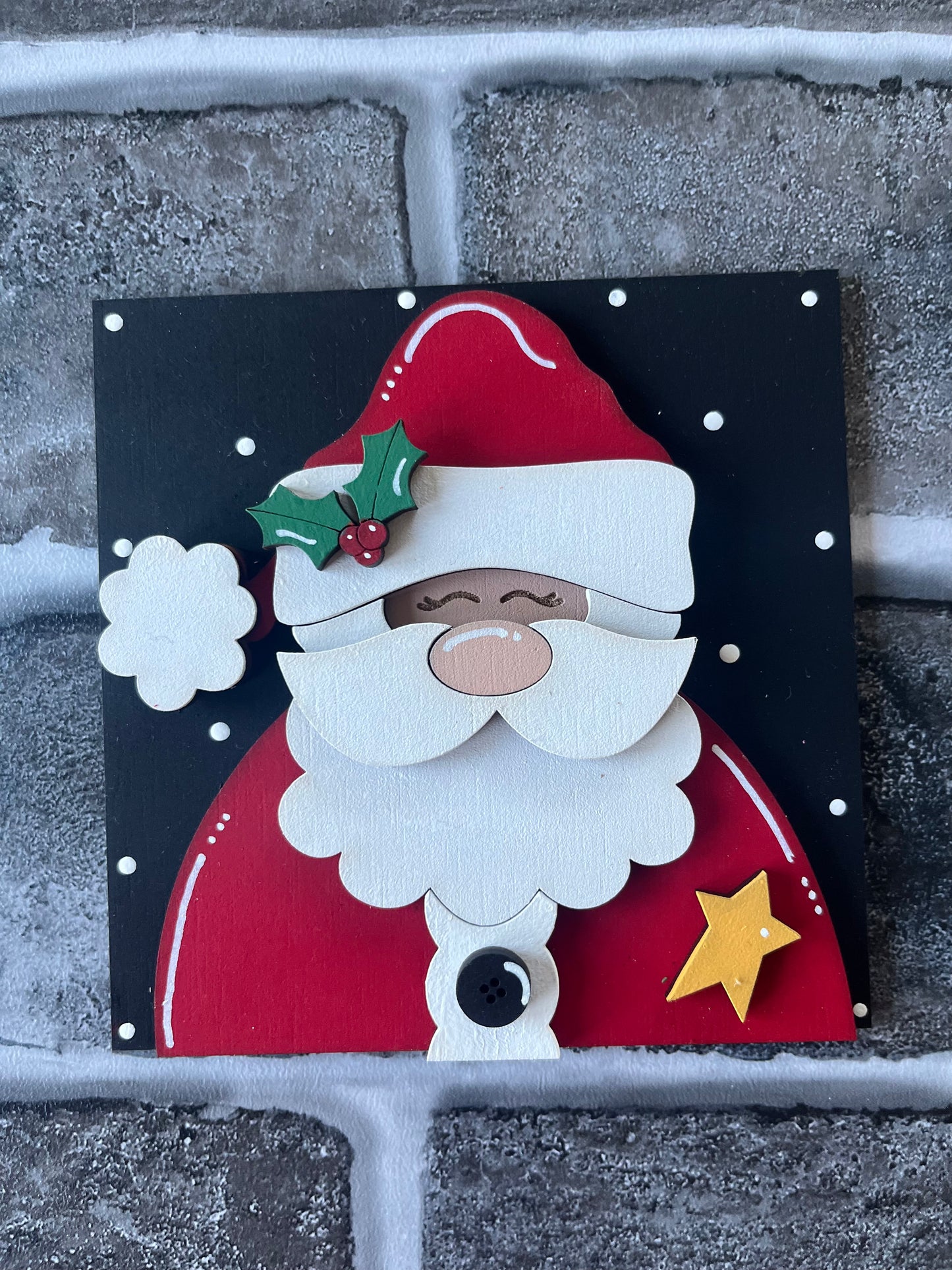 Santa Claus Star Ladder Tile