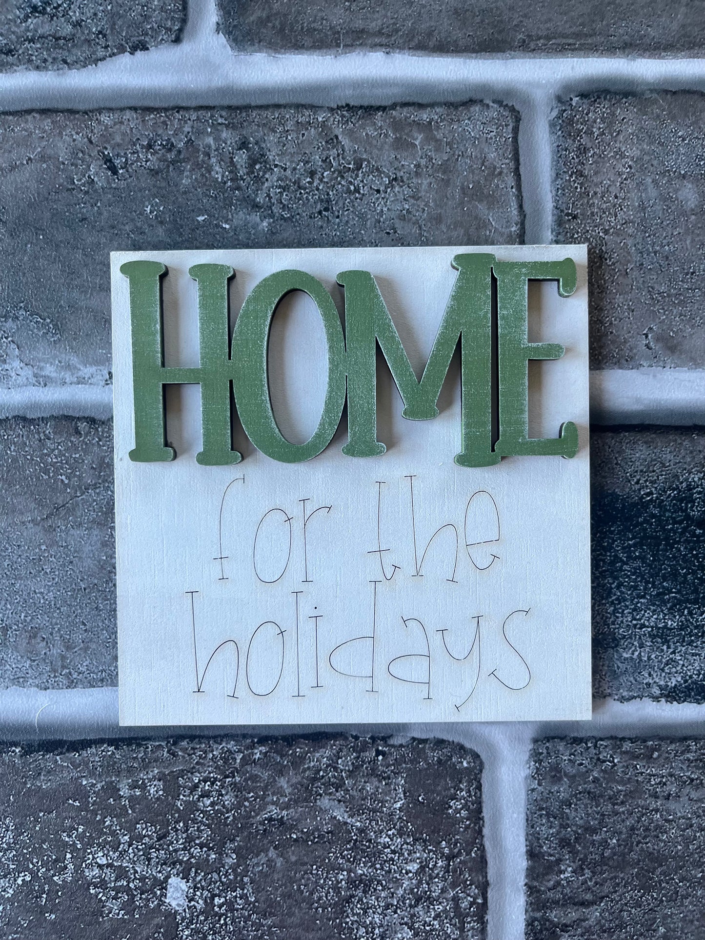 Home for Holidays Ladder Tile