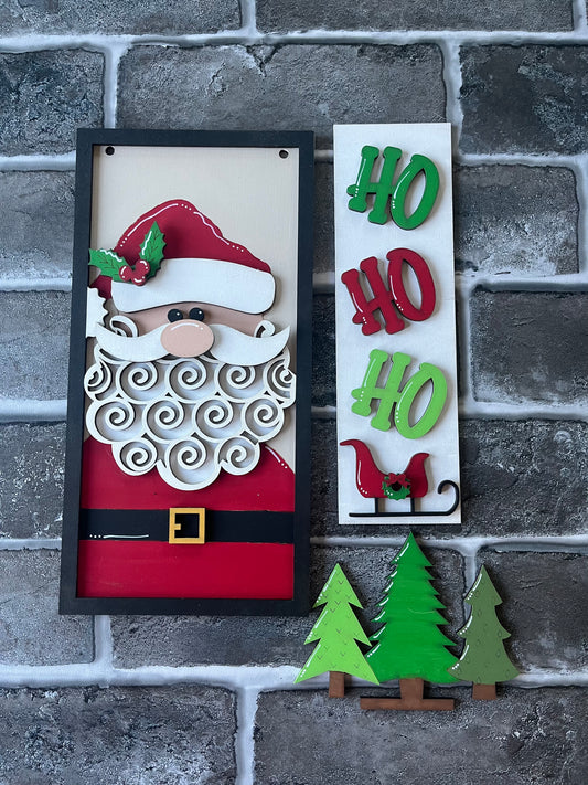 Ho Ho Ho Santa Interchangeable Sign Post