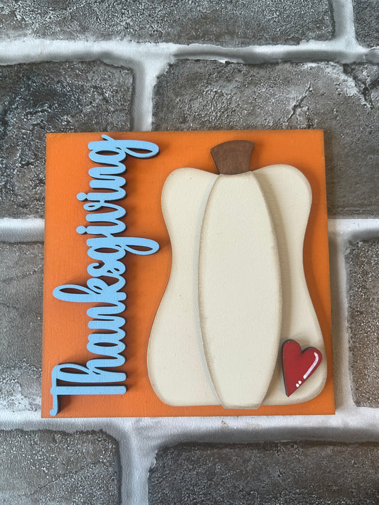 Thanksgiving Pumpkin Ladder Tile