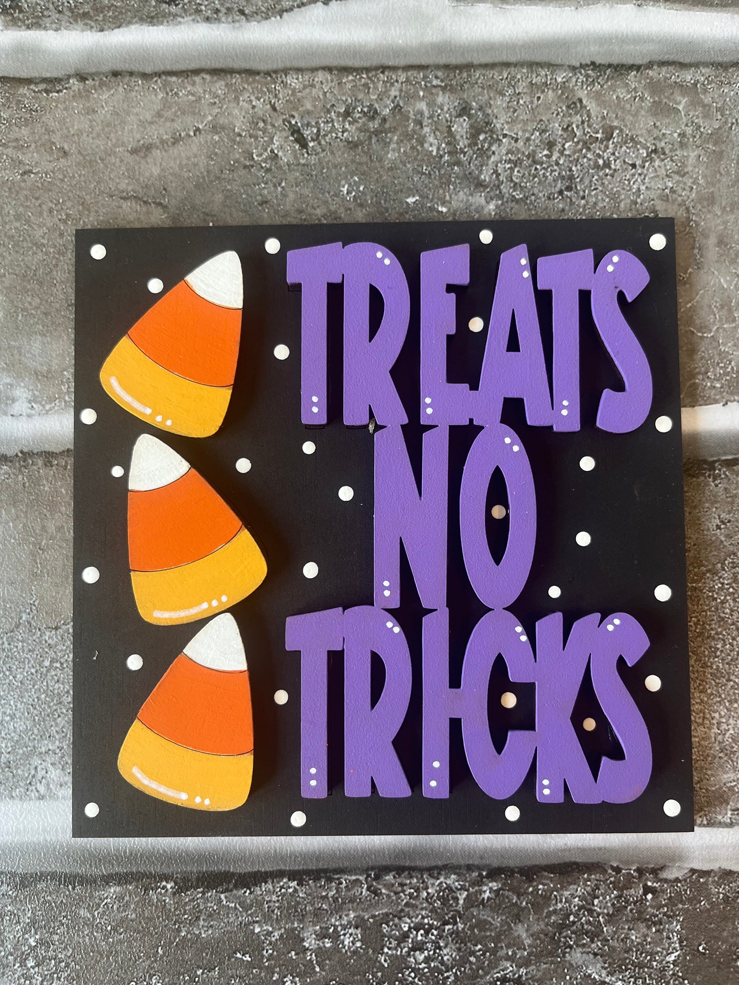 Treats No Tricks Ladder Tile