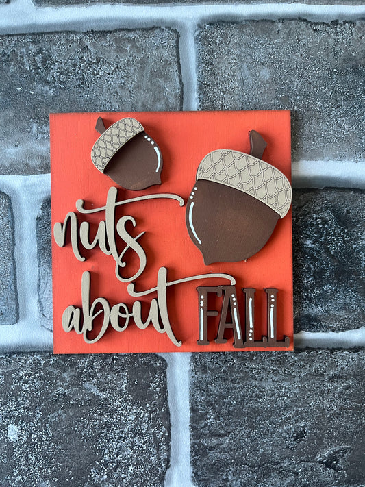 Nuts About Fall Ladder Tile