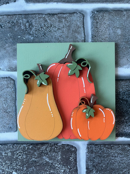 3 Pumpkins Ladder Tile