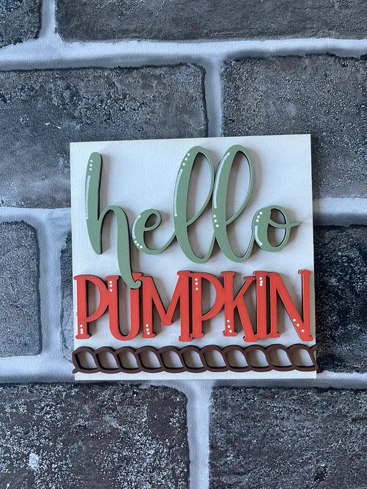 Hello Pumpkin Ladder Tile