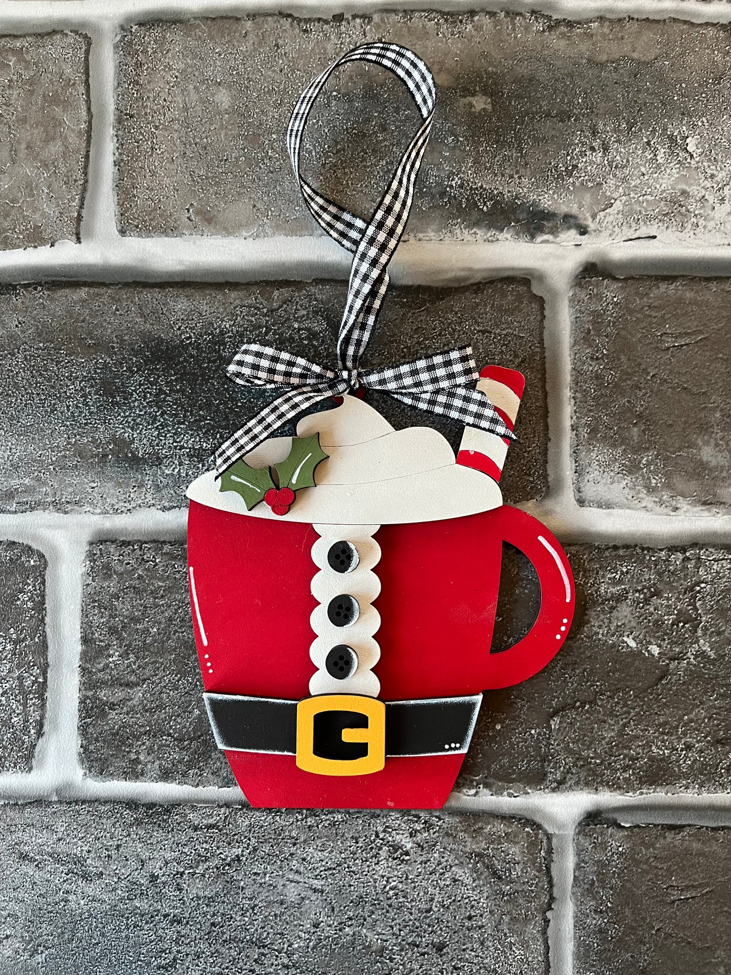 Santa Cocoa Cup Ornament