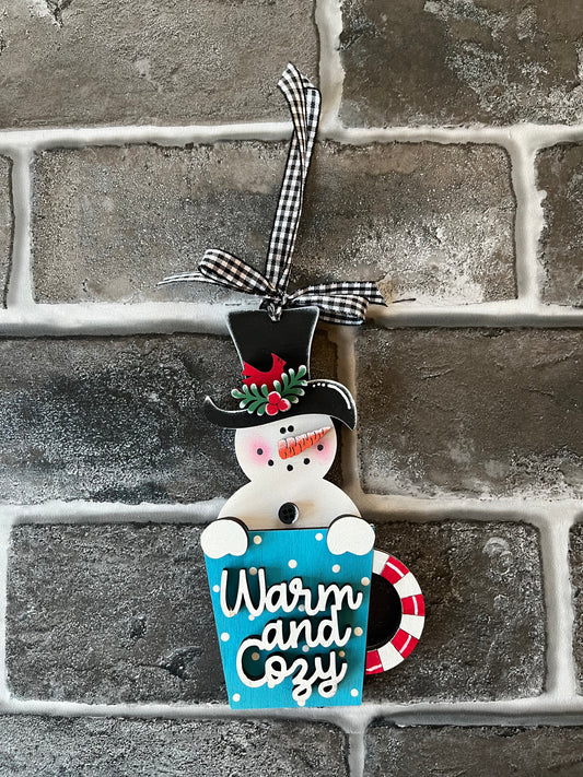 Warm Cozy Snowman Ornament