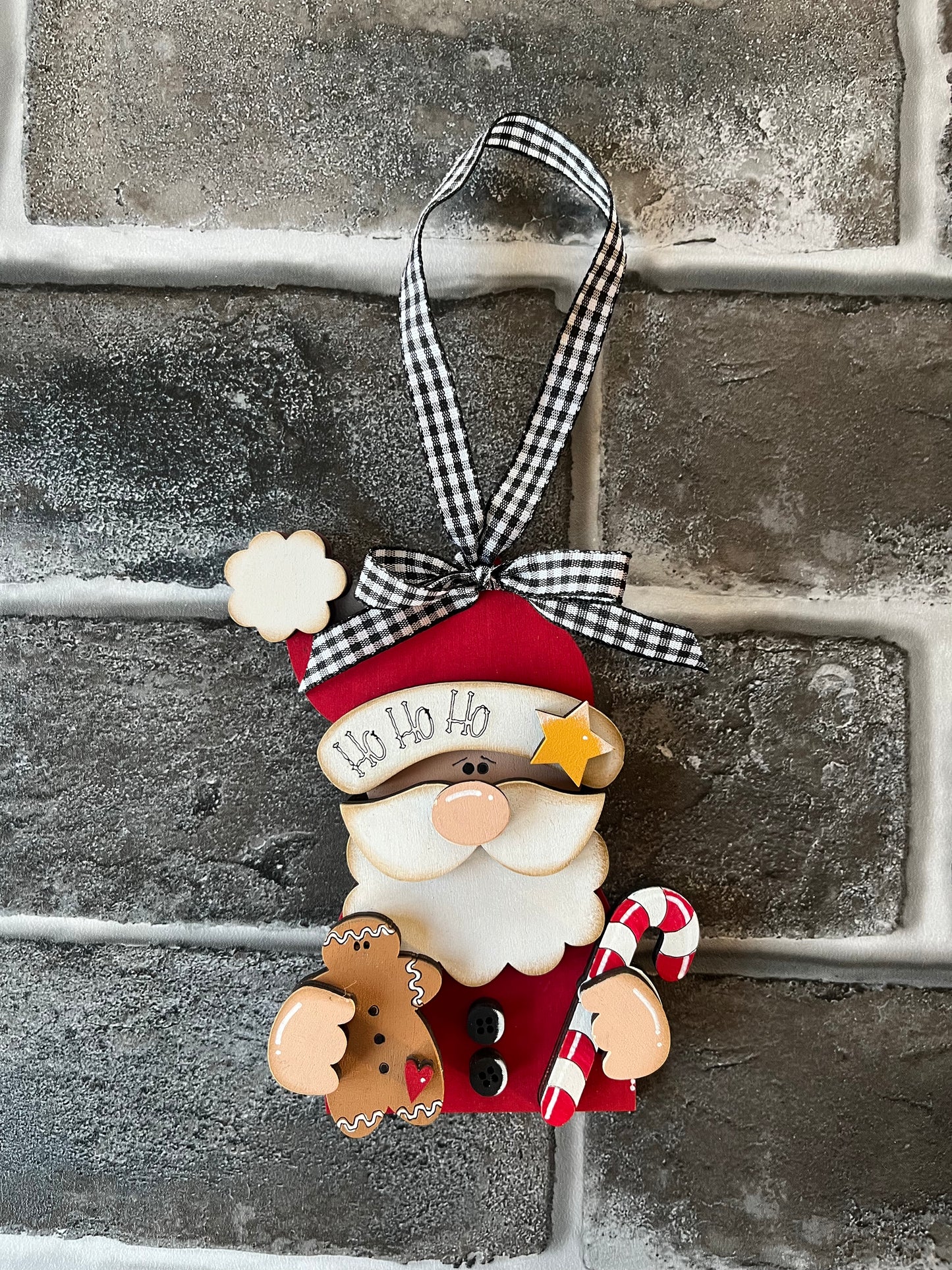 Ho Ho Ho Santa Ornament