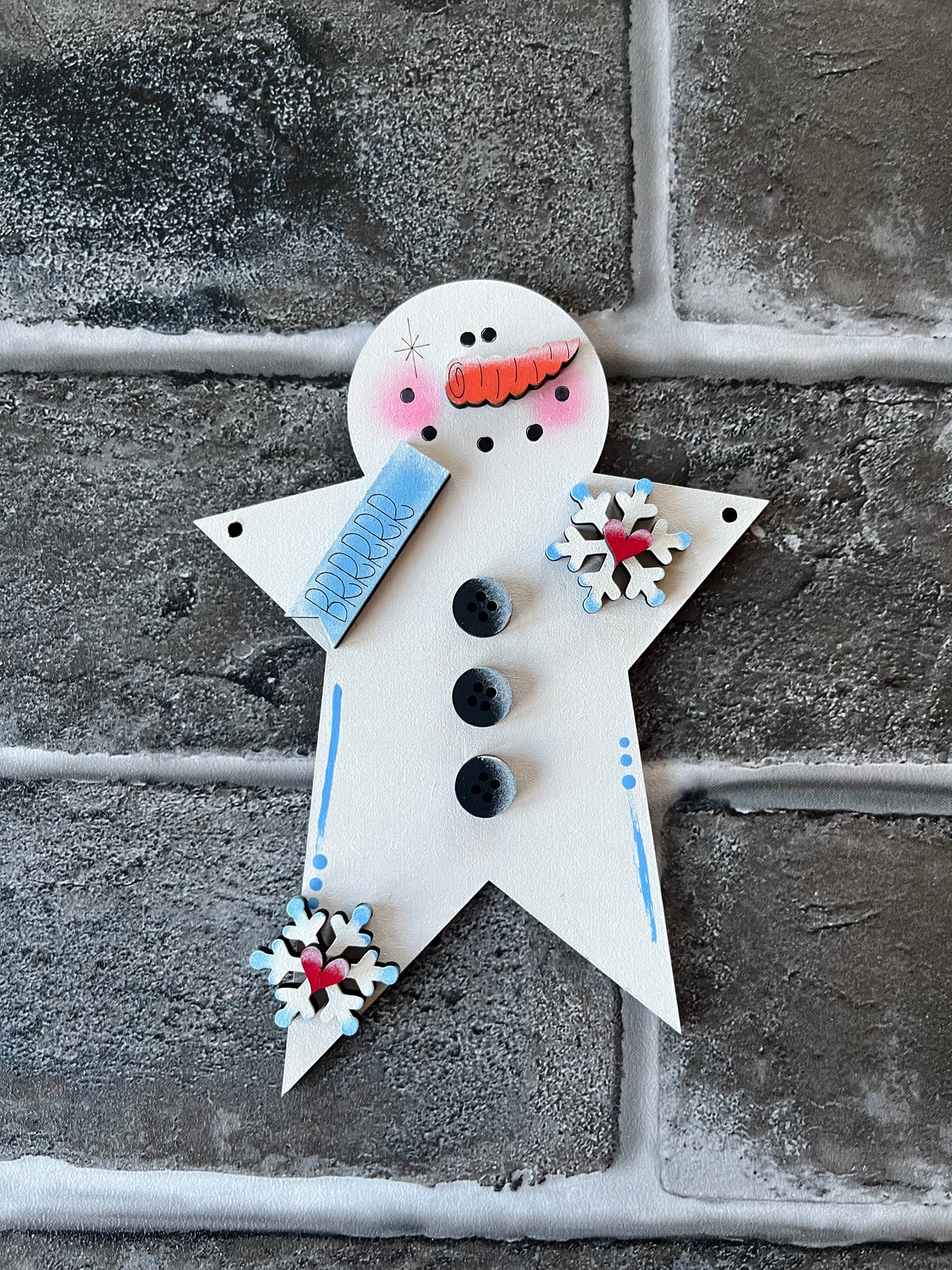 Star Snowman Ornament