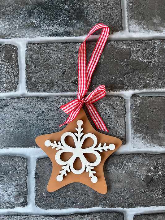 Gingerbread Star Ornament