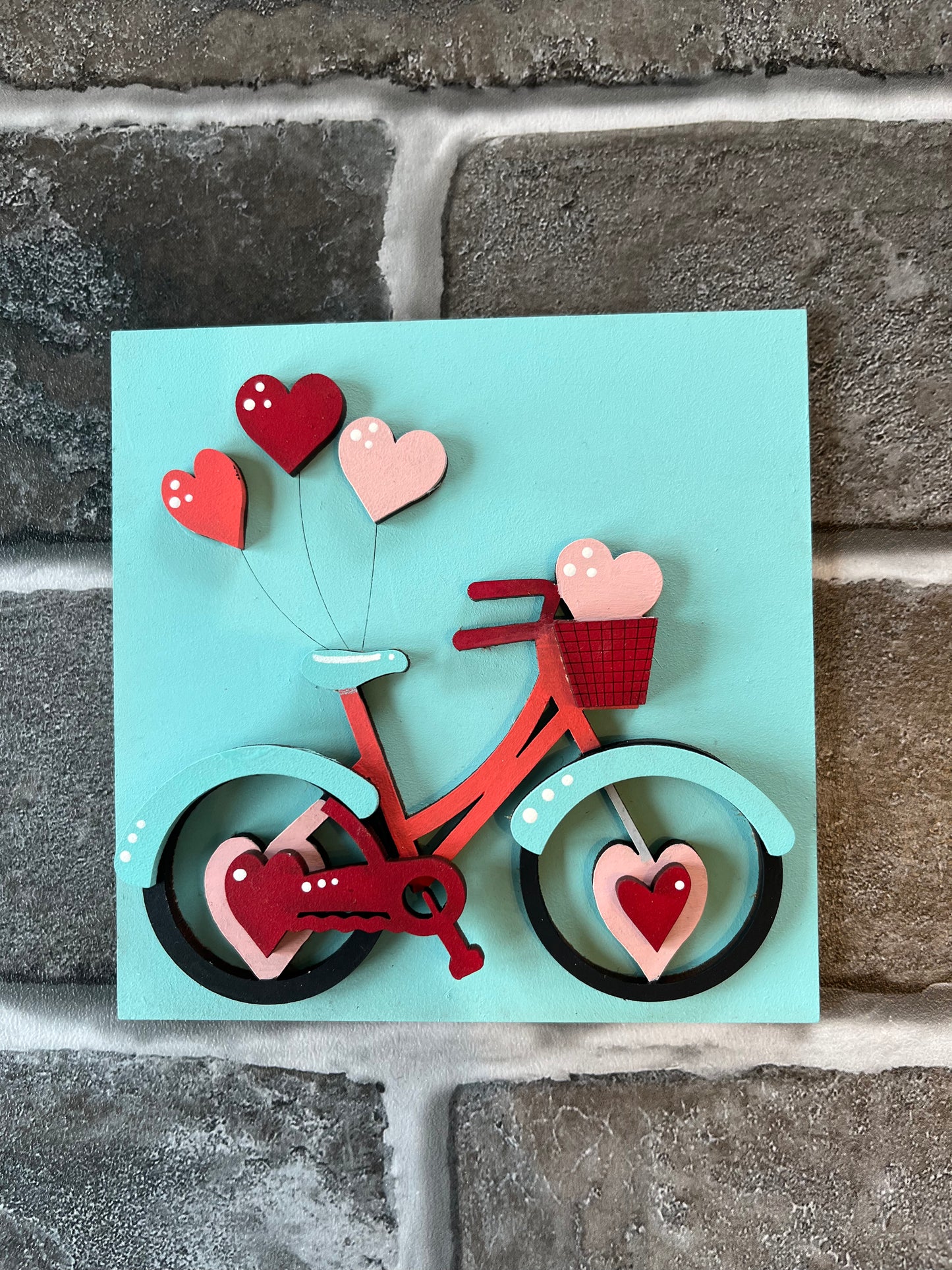 Valentine's Bike Ladder Tile