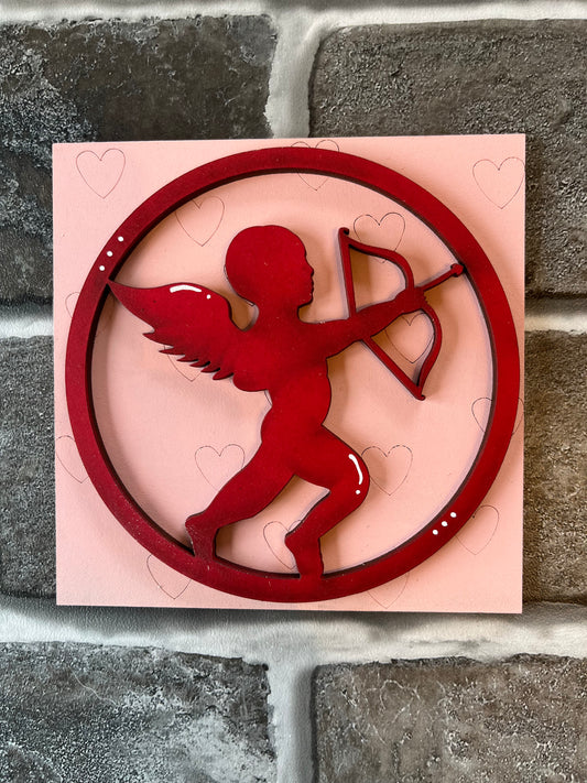Cupid Valentine's Ladder Tile