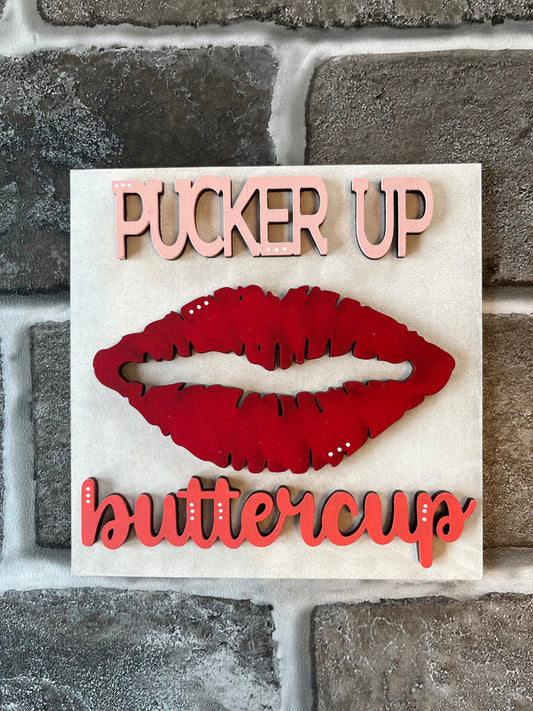 Pucker Up Valentine's Ladder Tile