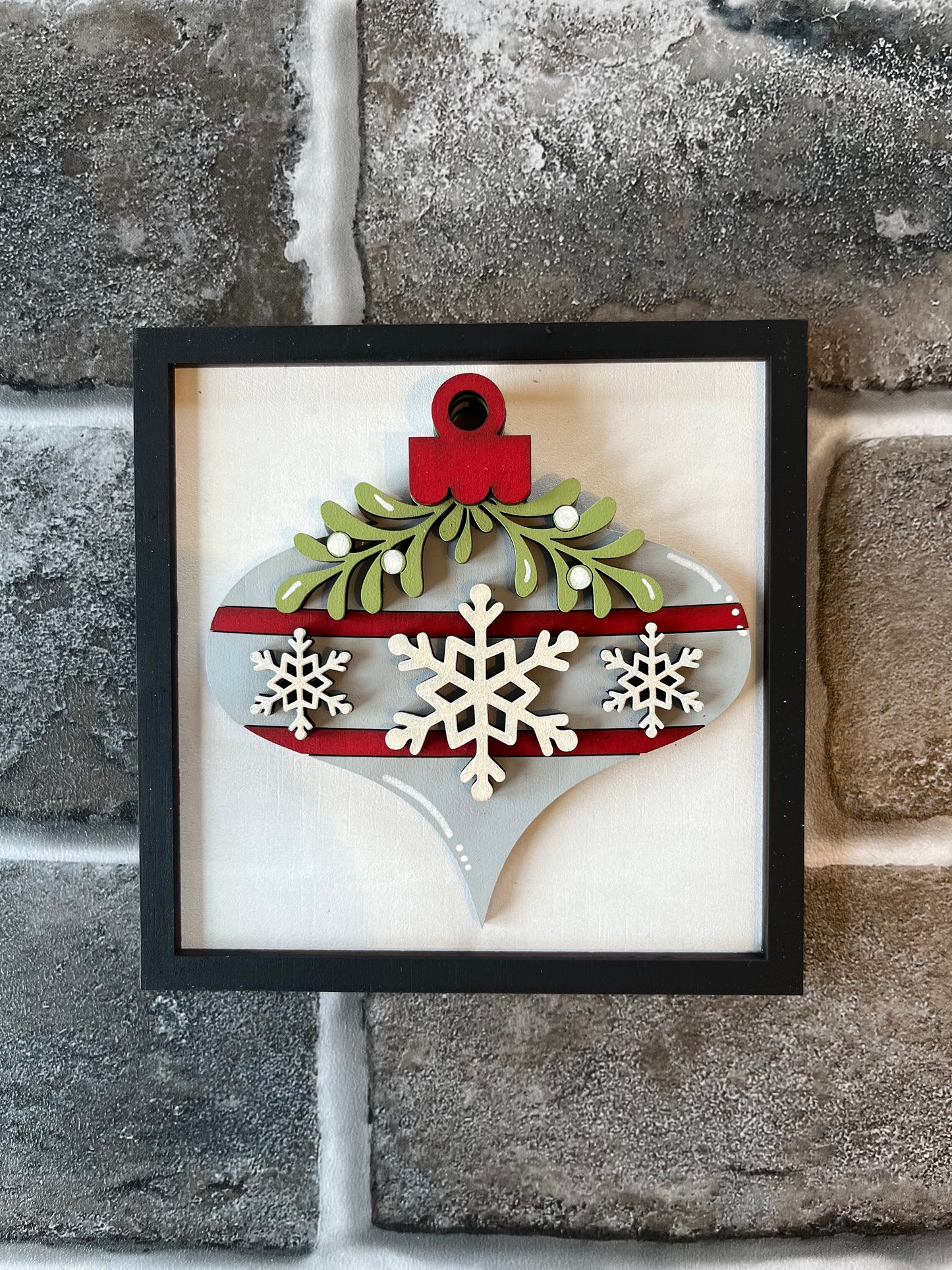 Christmas Ornament Ladder Tile
