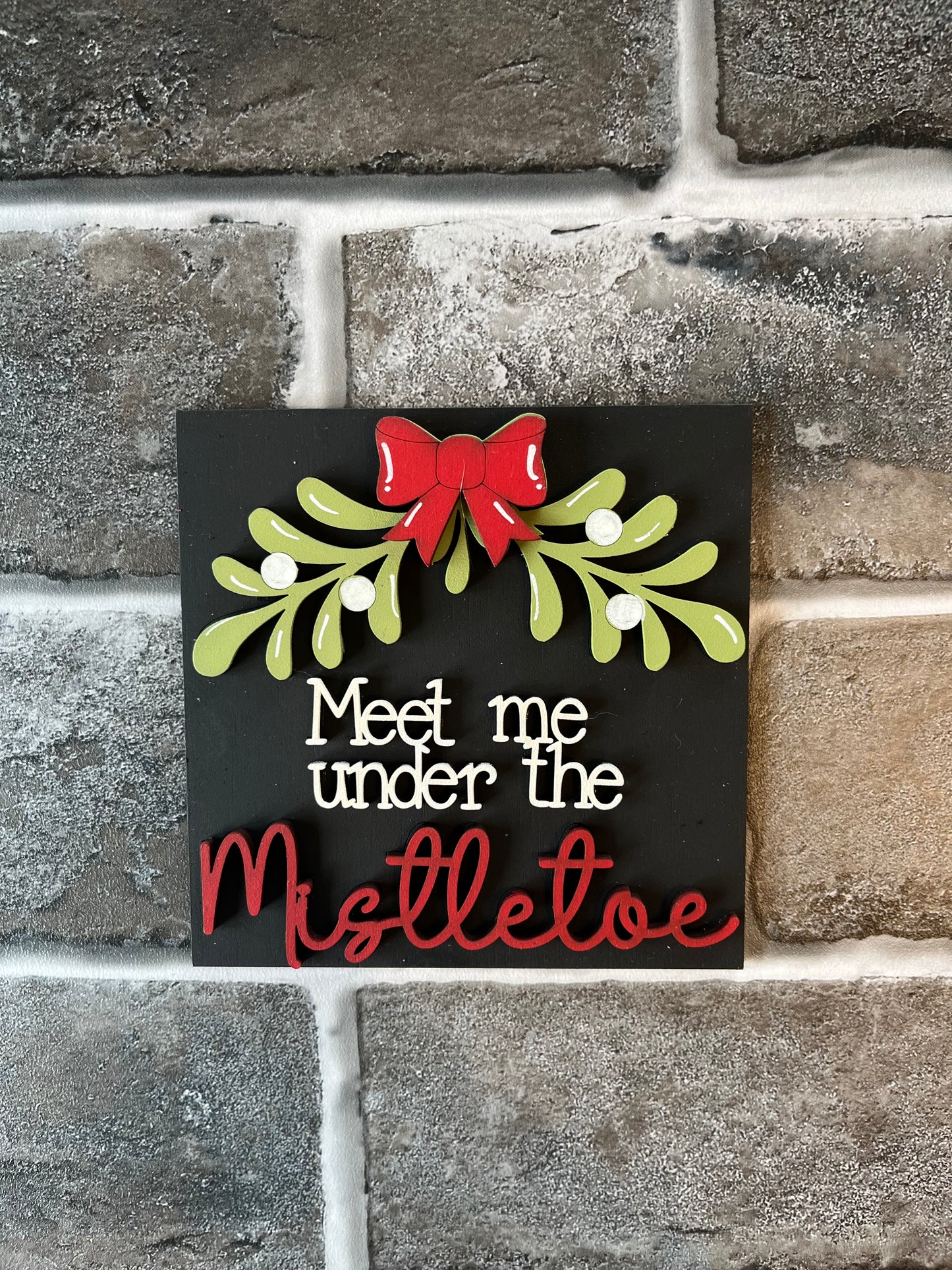 Meet Me Mistletoe Ladder Tile