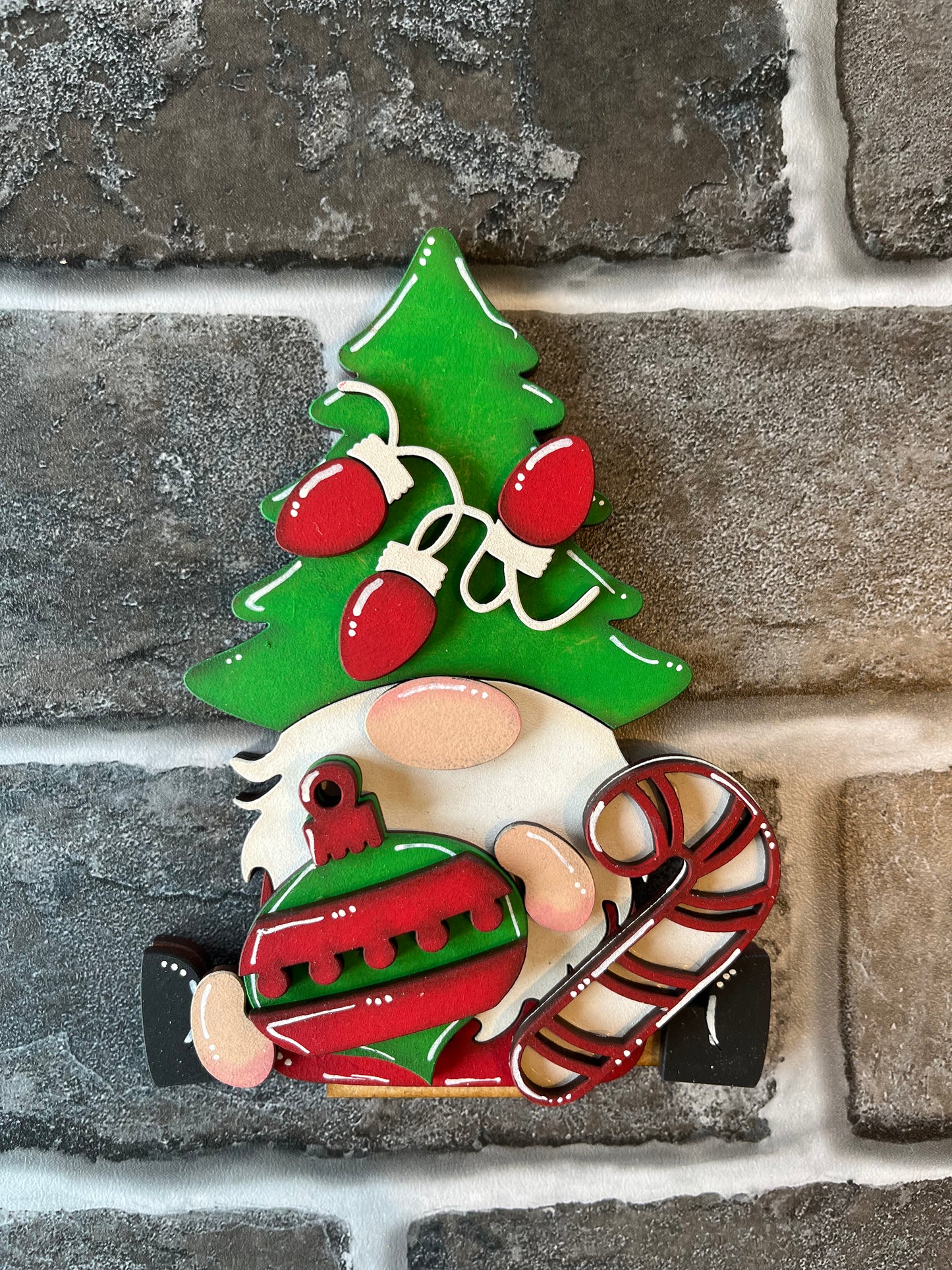 Gnome Christmas Tree Hat Shelf Sitter