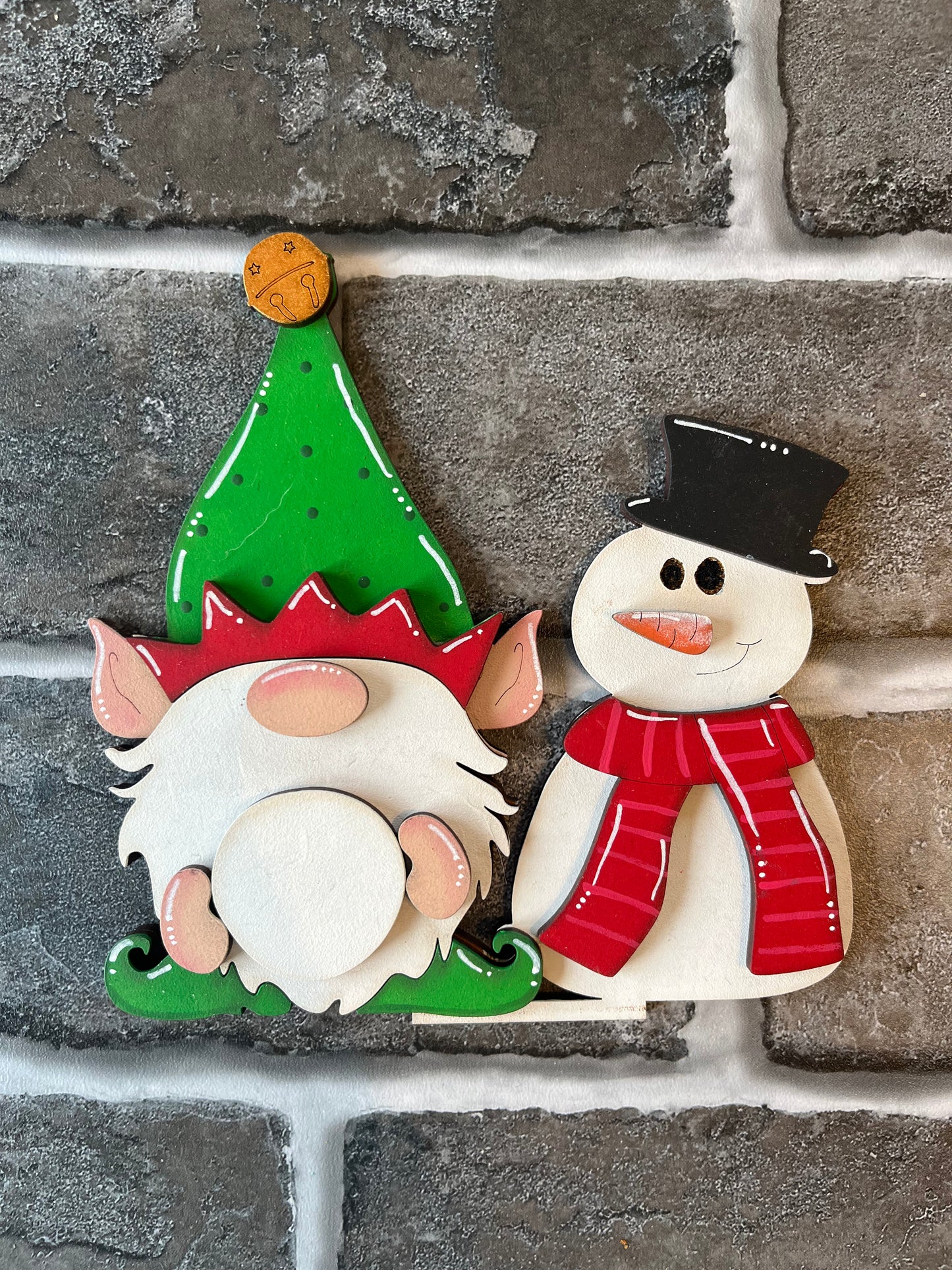 Christmas Gnome Snowman Shelf Sitter