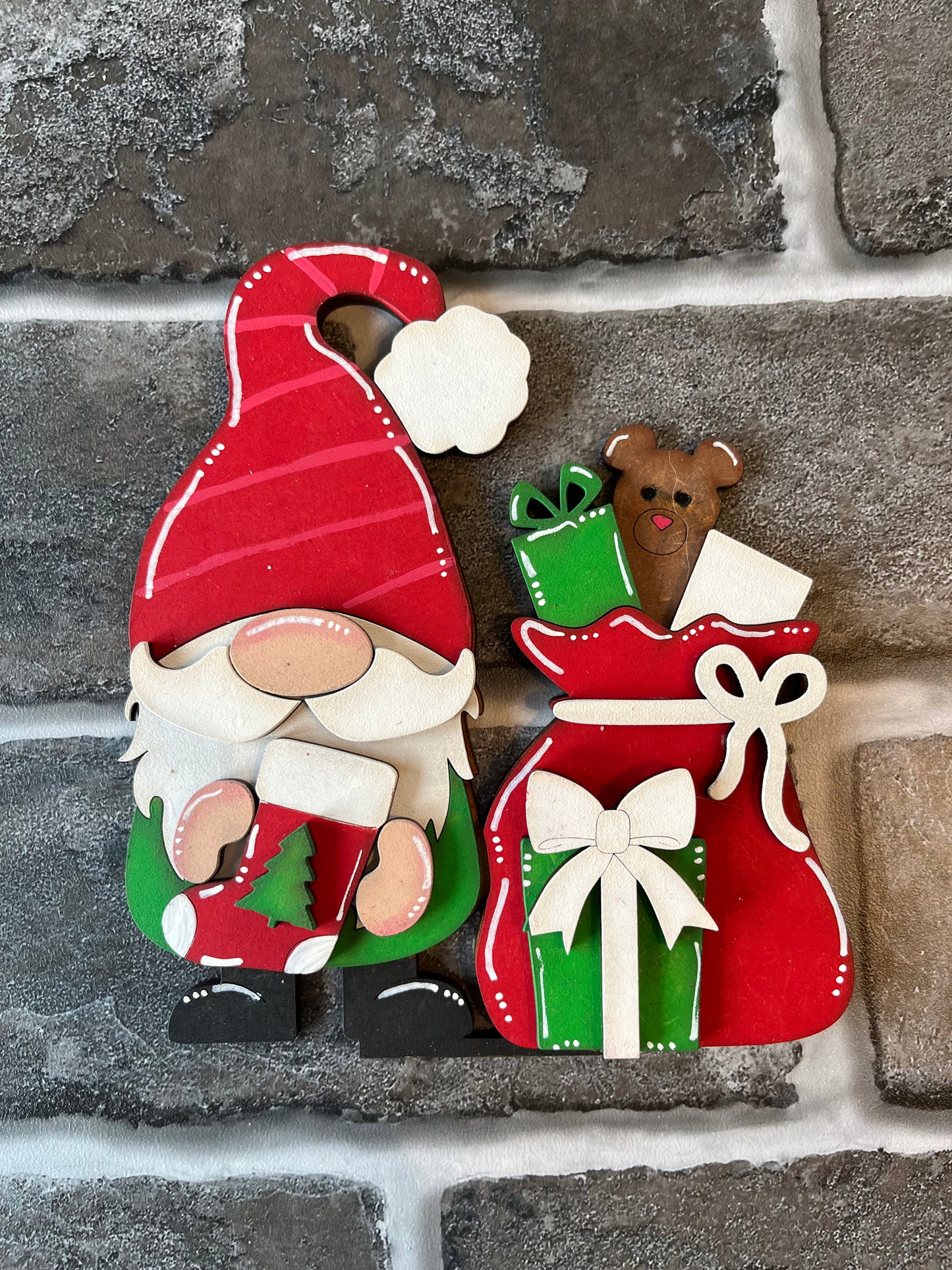 Santa Gnome Bag Shelf Sitter