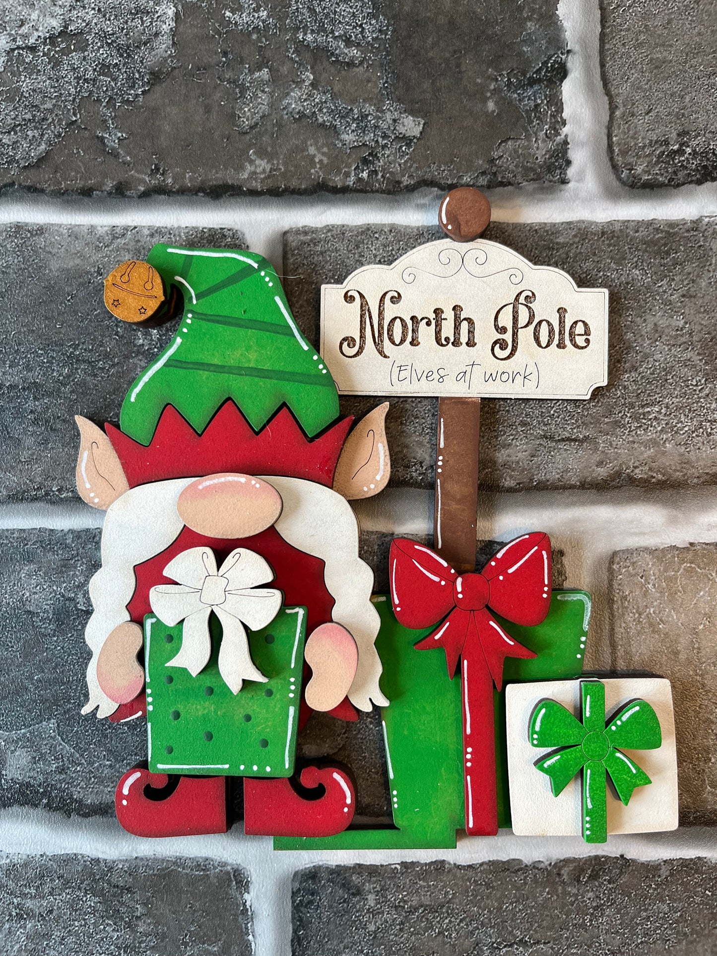 North Pole Gnome Shelf Sitter