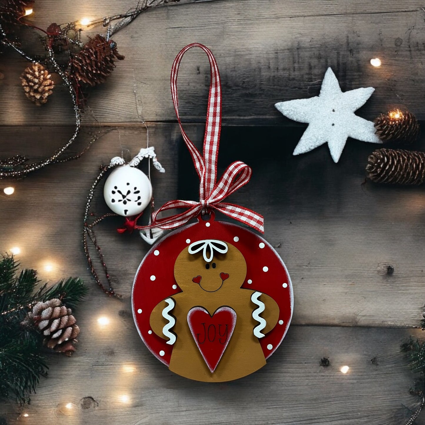 Joy Gingerbread Ornament