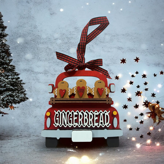 Gingerbread Truck Ornament