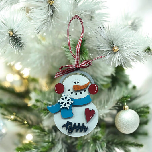 Snowman Earmuff Ornament