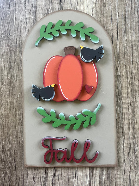Fall Pumpkin Large Arch Insert