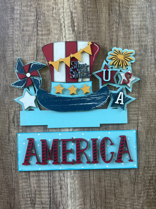 4th July Window Box Insert