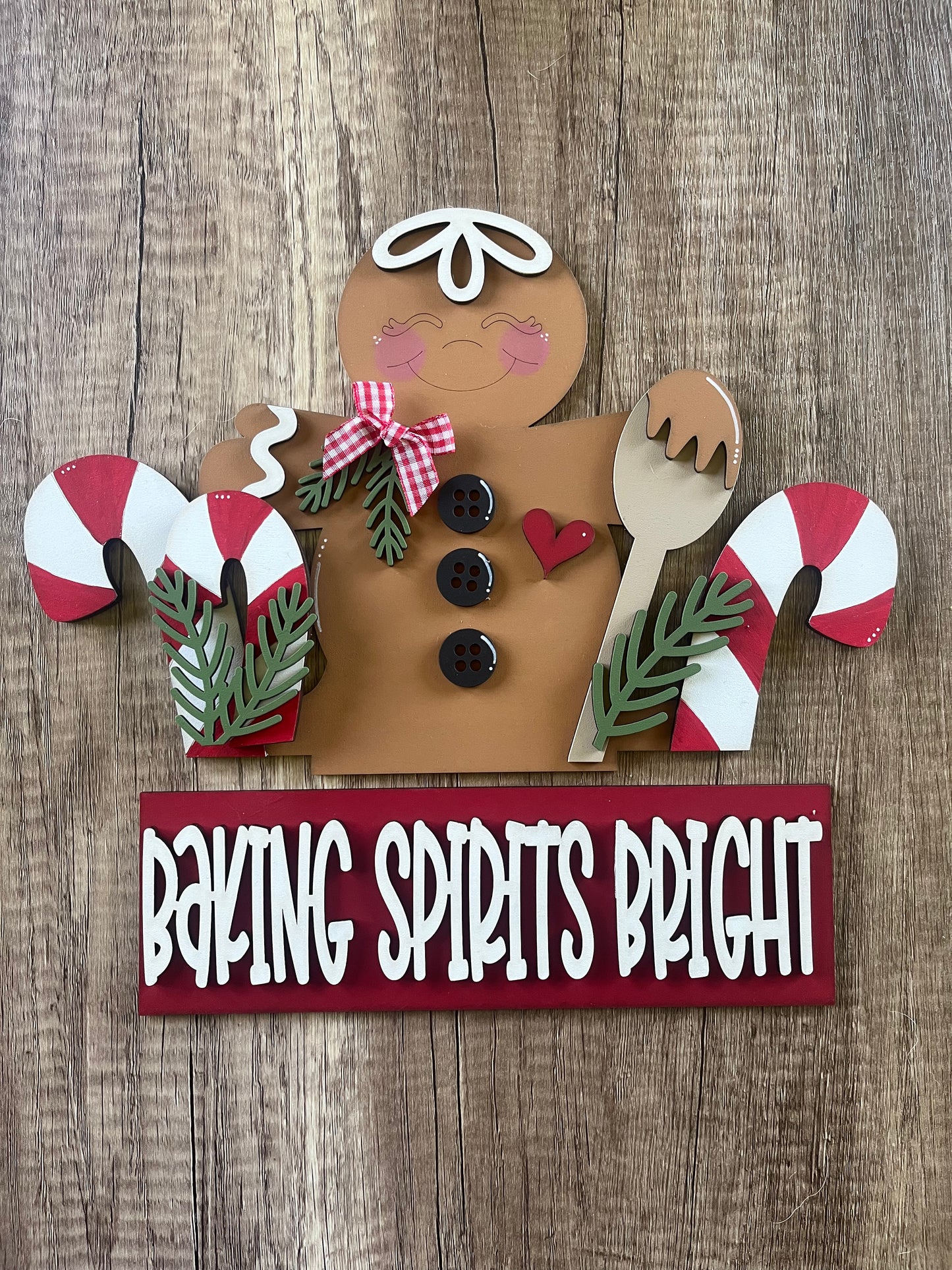 Gingerbread Window Box Insert
