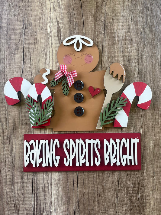 Gingerbread Window Box Insert