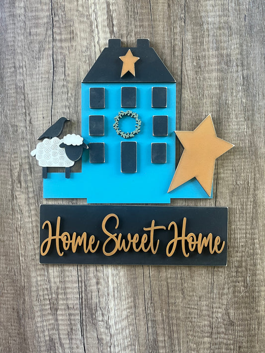 Salt Box House Window Inset