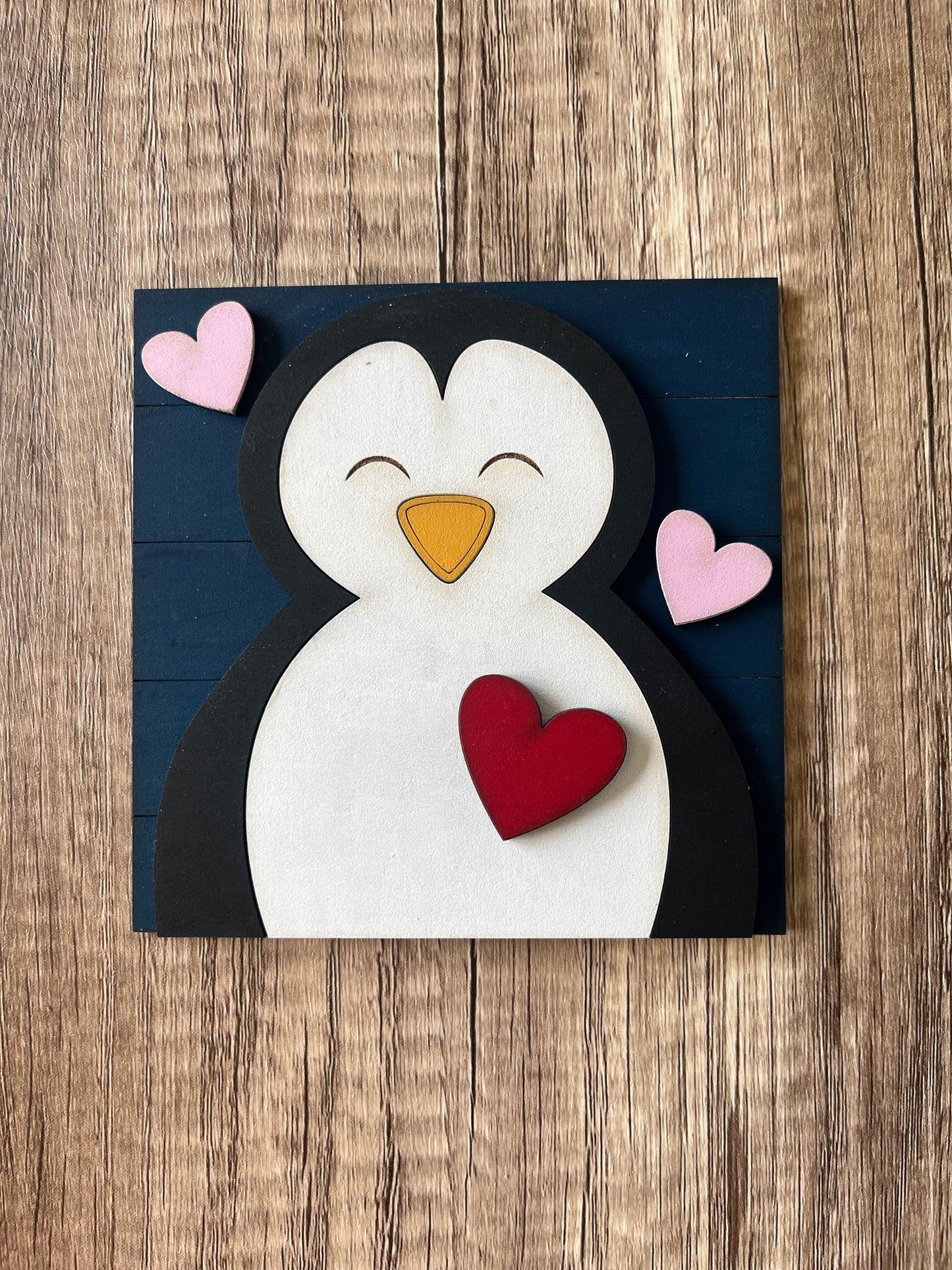 Valentine’s Day Penguin Ladder Tile