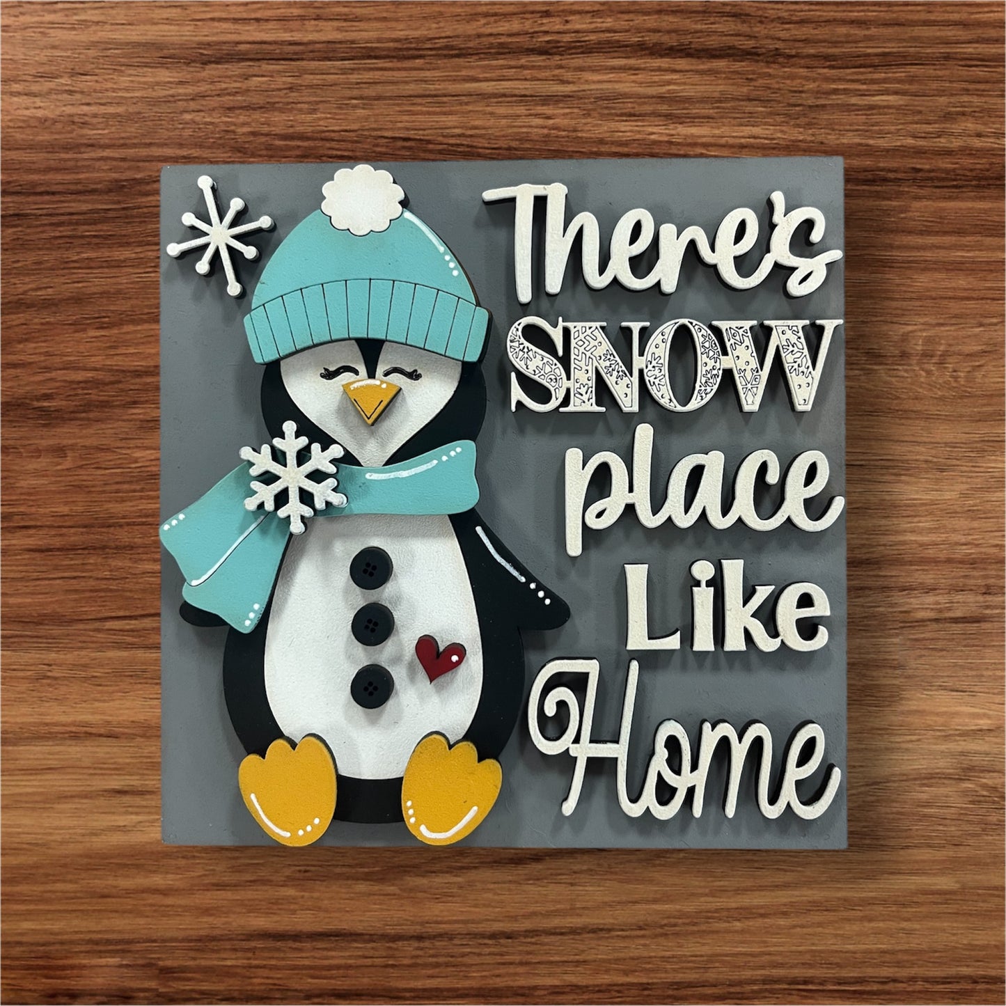 Penguin Snow Place Home Ladder Tile
