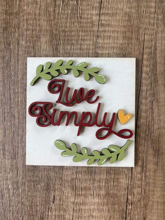 Live Simply Ladder Tile