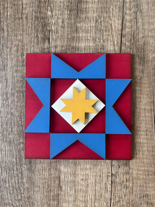 Barn Quilt Ladder Tile