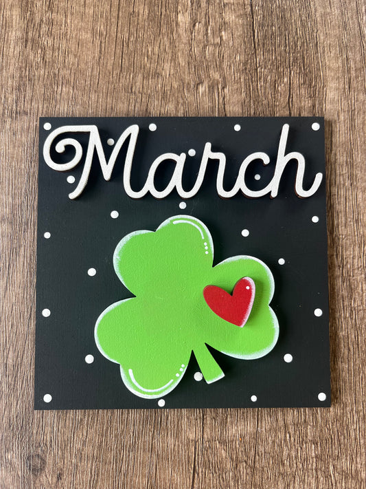 March Shamrock Ladder Tile
