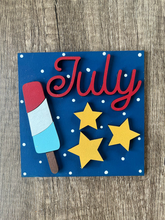 July Popsicle Ladder Tile
