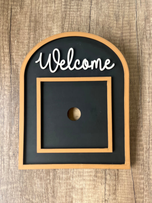 Interchangeable Welcome Ladder Tile Frame