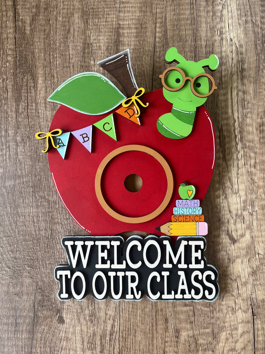 Interchangeable Welcome Our Classroom Seasonal Round Frame