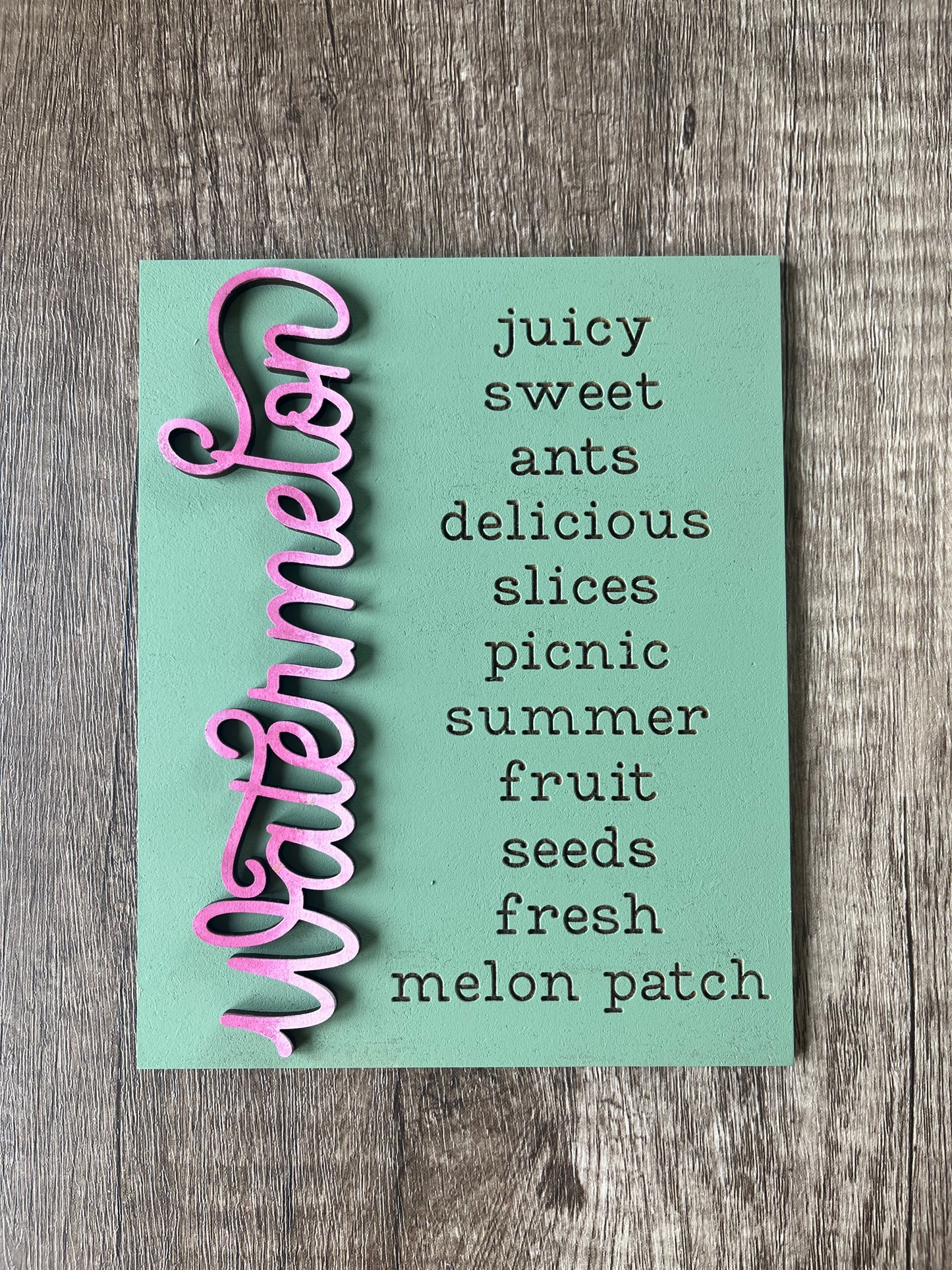 Watermelon Words Sign