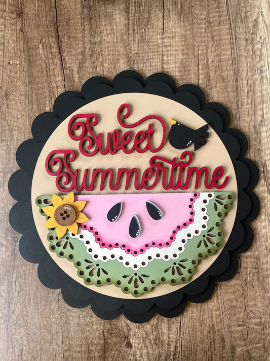 Sweet Summertime 6 inch Sign