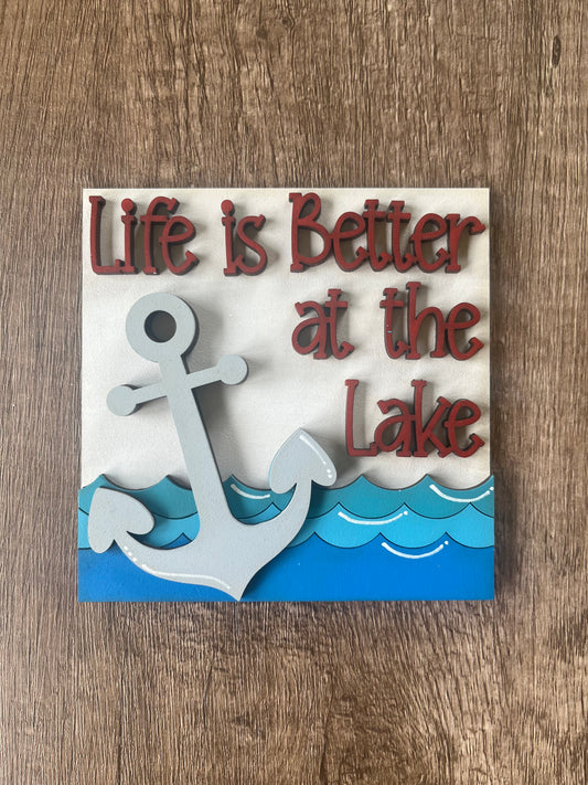 Life Better Lake Ladder Tile