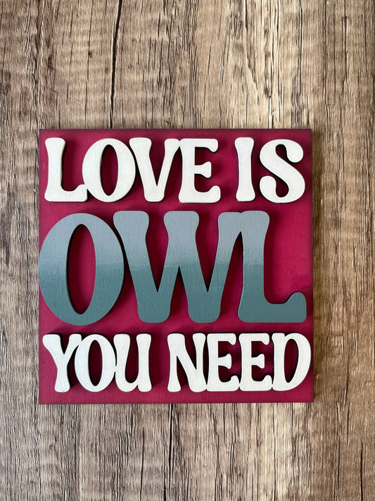 Love is Owl Ladder Tile