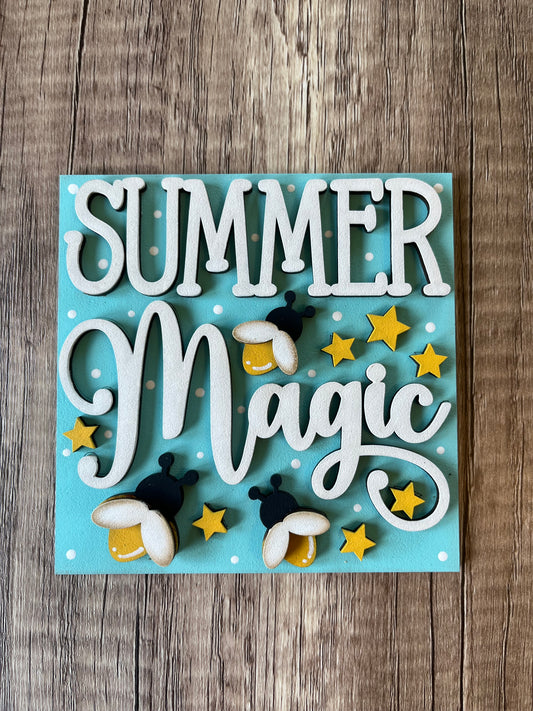 Summer Magic Fireflies Ladder Tile