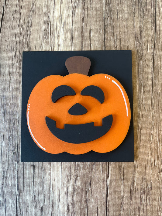 Pumpkin Face Ladder Tile
