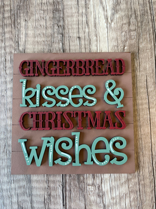 Gingerbread Kisses Ladder Tile