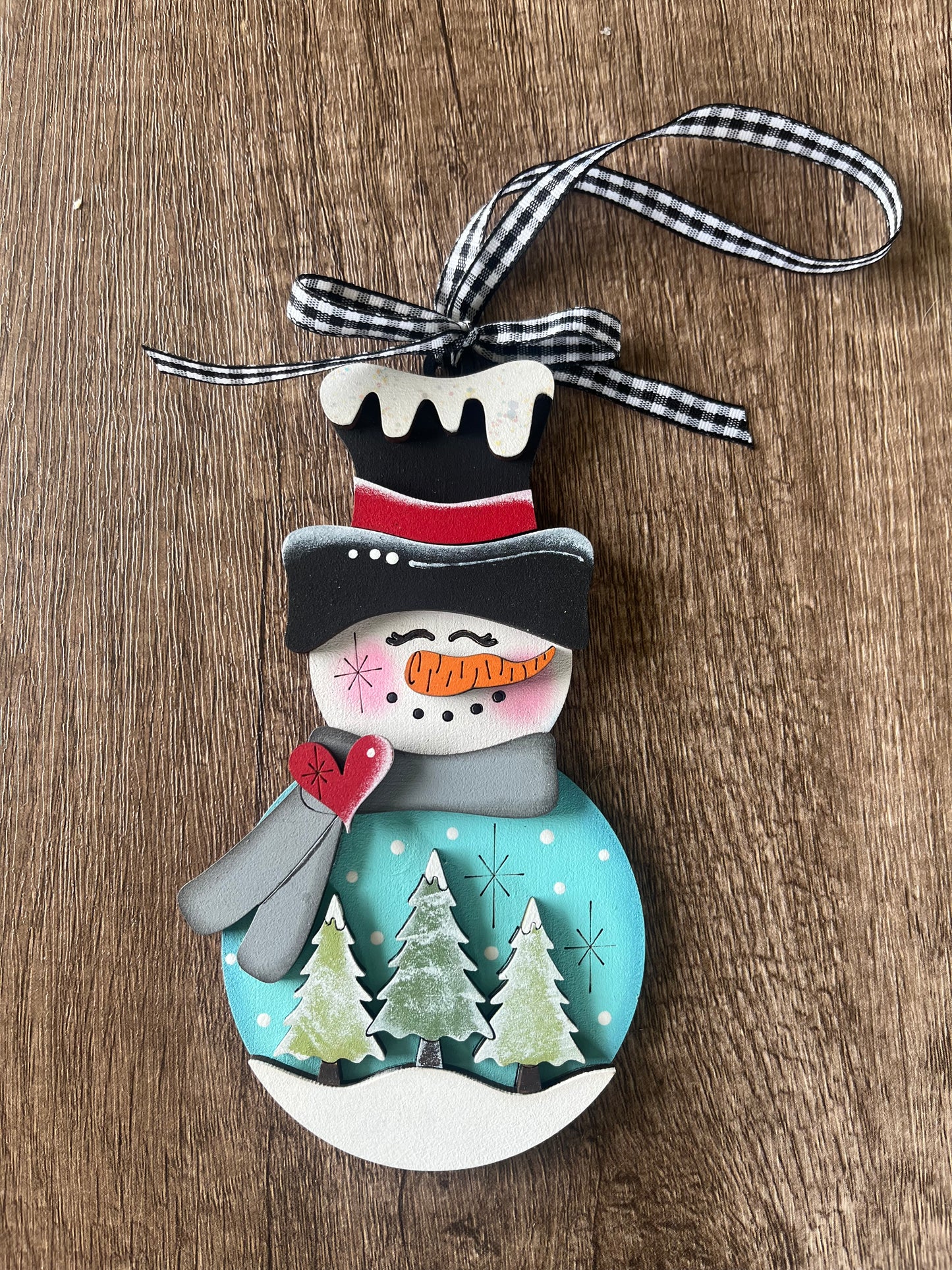 Snowman Trees Ornament