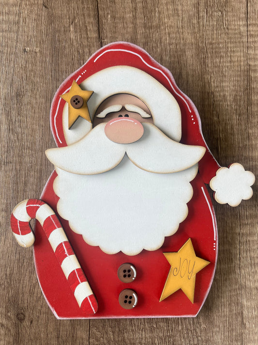 Santa Candy Cane Shelf Sitter