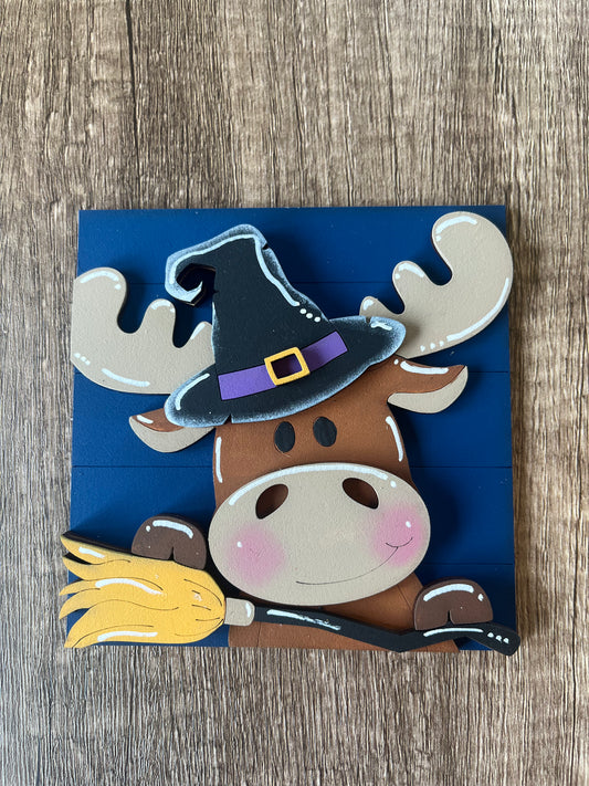 Witch Moose Ladder Tile