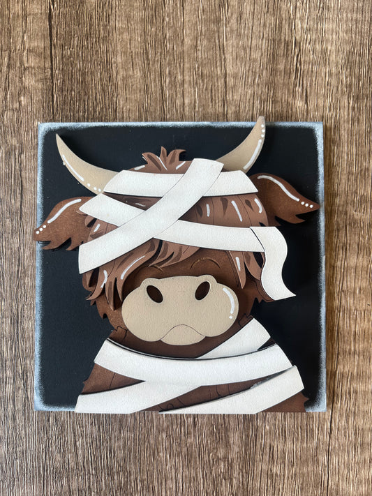 Mummy Highland Cow