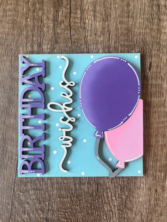 Birthday Wishes Ladder Tile